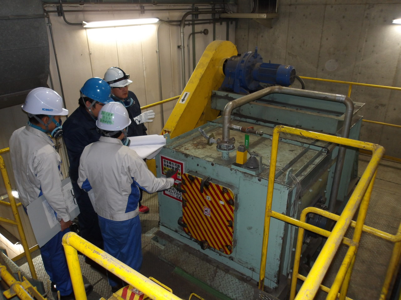 他社製エプロンコンベヤの現地調査